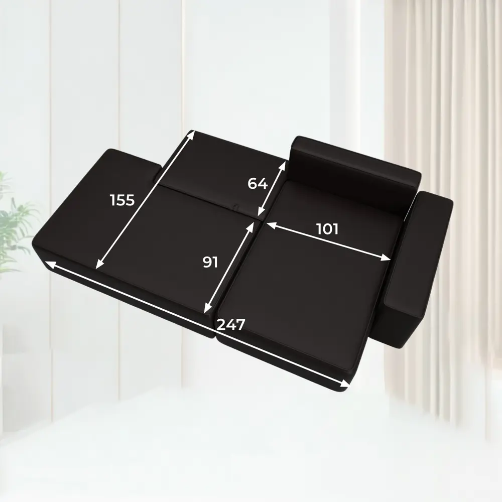 Фото 11 Диван угловой Лига-079 угол правый Лига Диванов 129817_спб 277x77x155 экокожа цвет grifon 12 коричневый