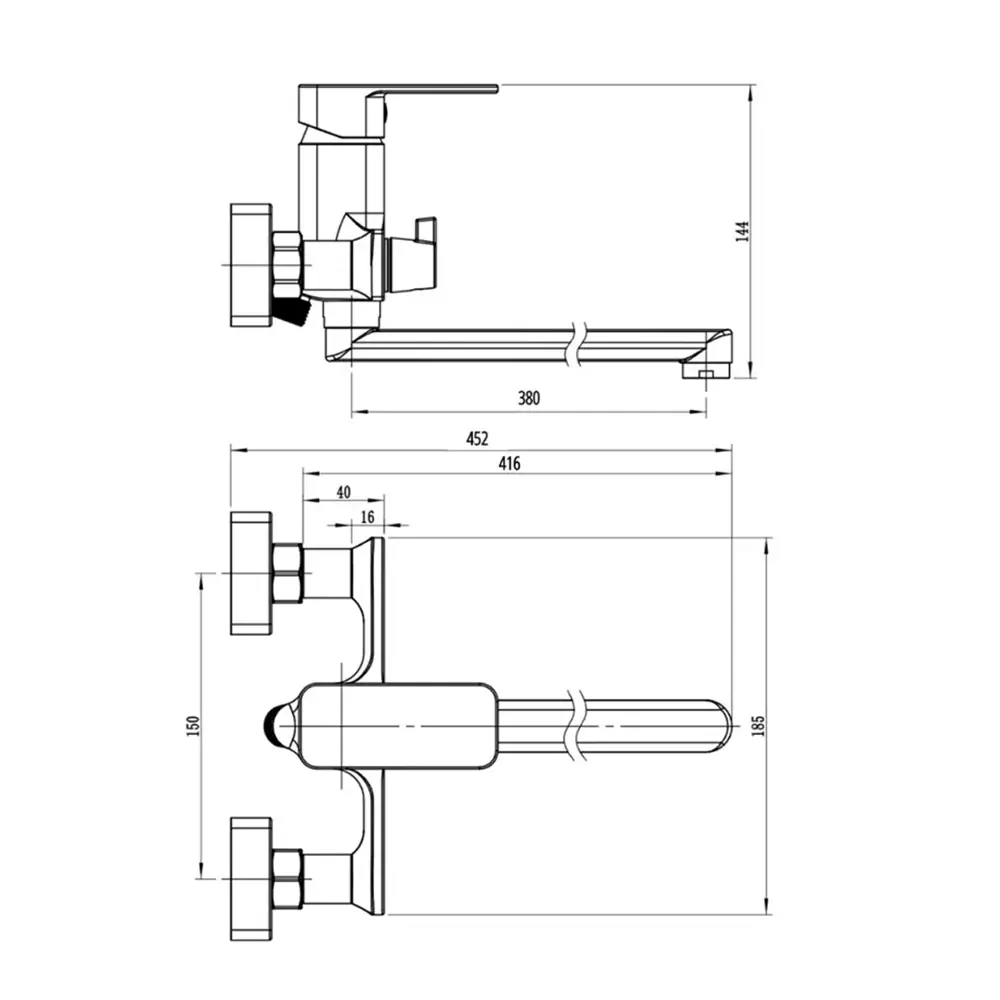 Фото 4 Смеситель для ванны Esko line Sturdy EL_STR 31 Black однорычажный с душевой лейкой цвет черный матовый Фото 4 Смеситель для ванны Esko line Sturdy EL_STR 31 Black однорычажный с душевой лейкой цвет черный матовый