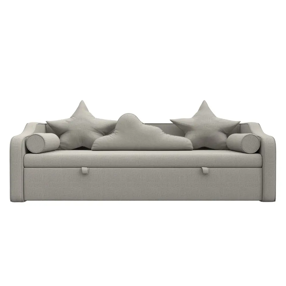 Фото 2 Диван детский Лига диванов Рико 123694_спб 208x73x99 см рогожка цвет амур 02 бежевый Фото 2 Диван детский Лига диванов Рико 123694_спб 208x73x99 см рогожка цвет амур 02 бежевый