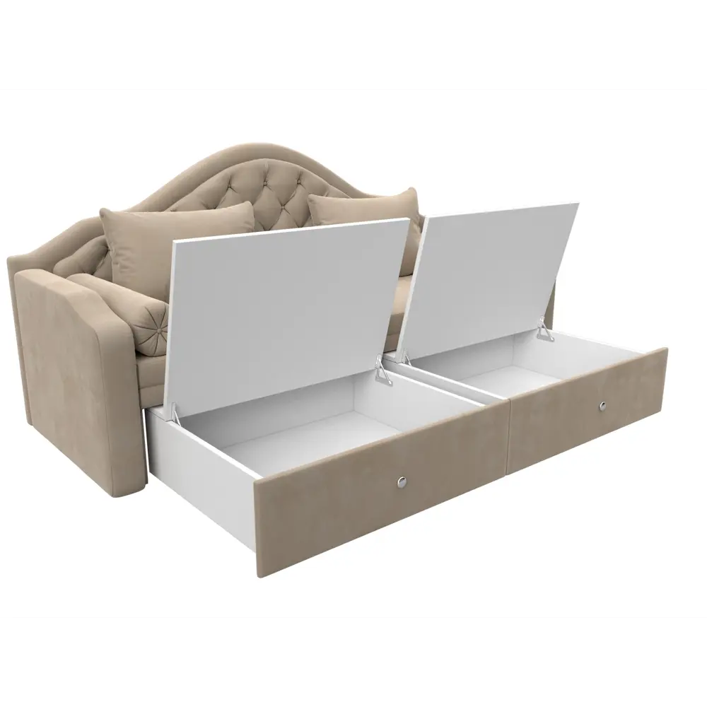 Фото 7 Диван детский прямой Сойер Лига диванов 100573 210x111x84 см велюр цвет бежевый Фото 7 Диван детский прямой Сойер Лига диванов 100573 210x111x84 см велюр цвет бежевый