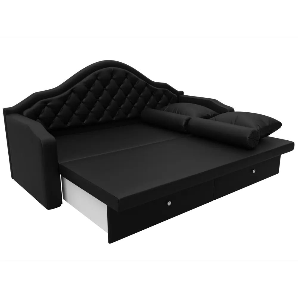 Фото 9 Диван детский прямой Сойер Лига диванов 100589 210x111x84 см экокожа цвет черный