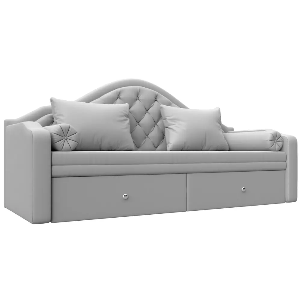 Фото Диван детский прямой Сойер Лига диванов 100587 210x111x84 см экокожа цвет белый Фото Диван детский прямой Сойер Лига диванов 100587 210x111x84 см экокожа цвет белый