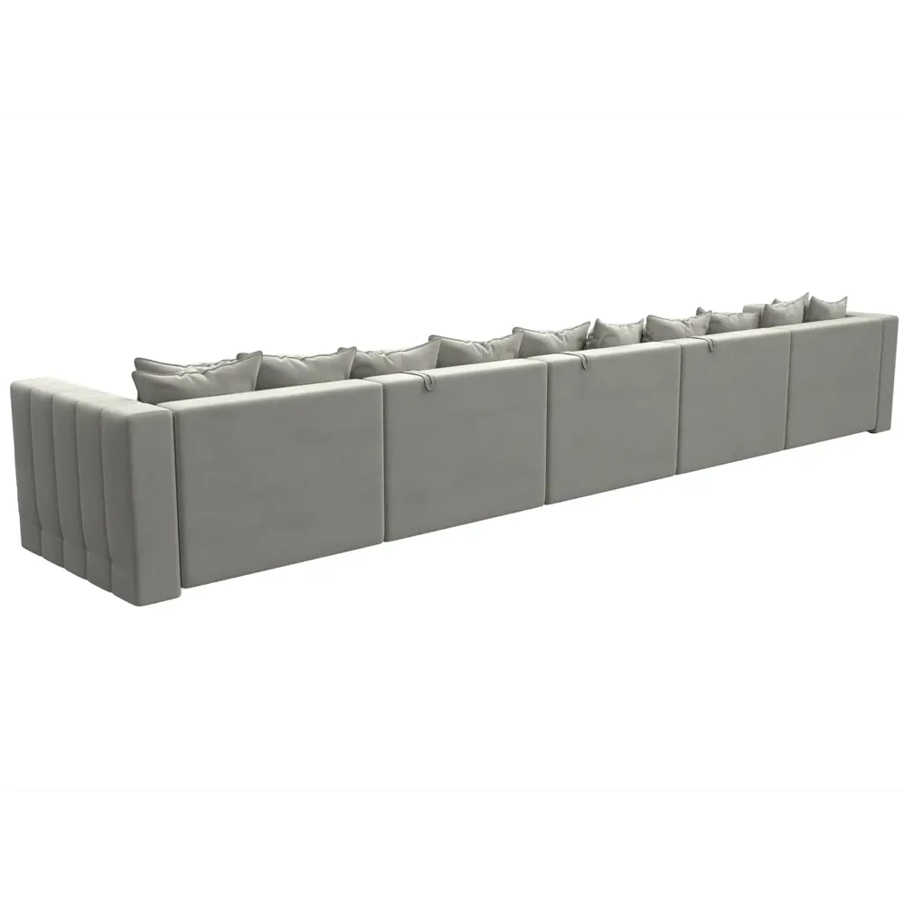 Фото 5 Диван раскладной Лига диванов 516x90x160 см велюр цвет tower 01 молочный