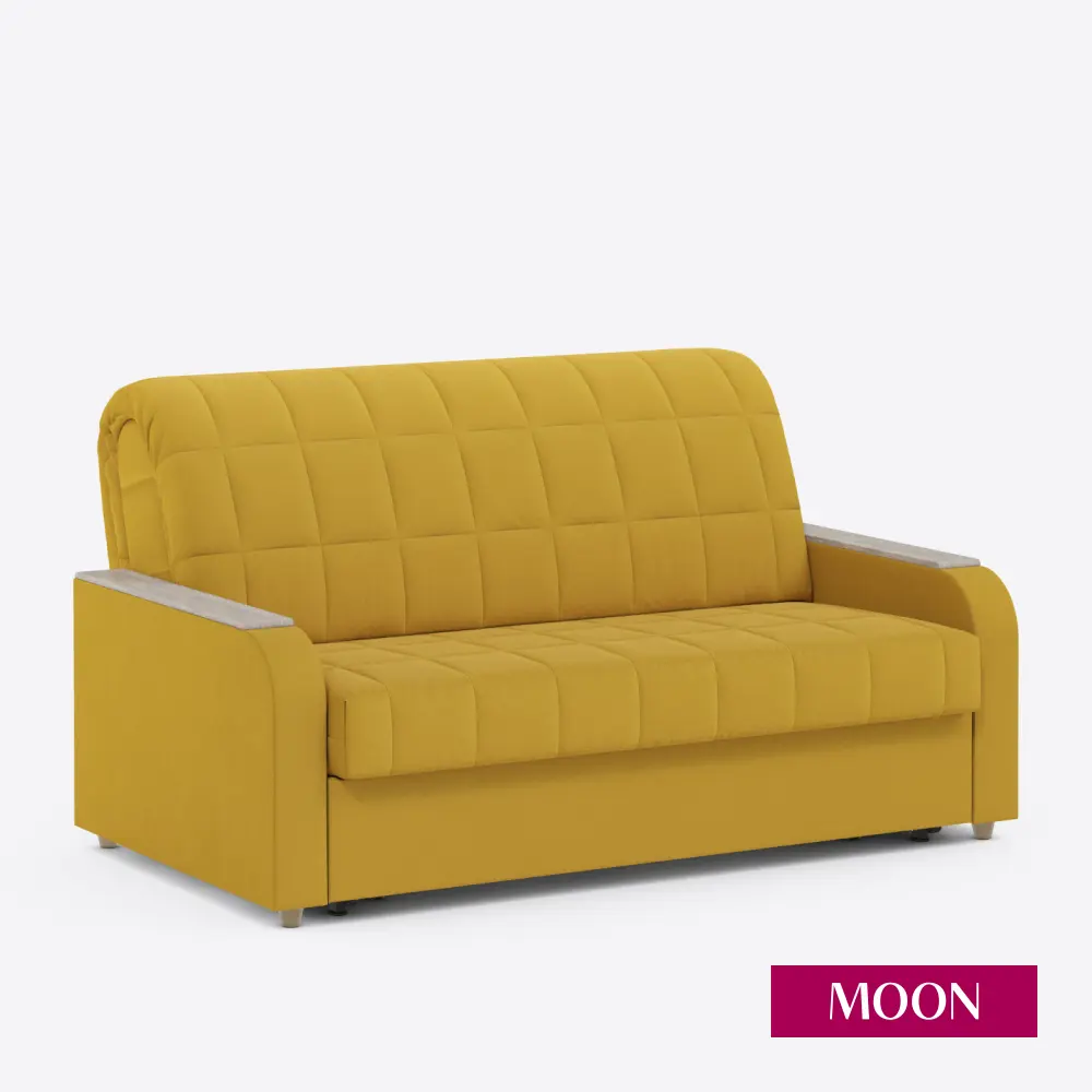 Фото 12 Диван раскладной Moon family 144 164x90x106 см велюр цвет желтый Фото 12 Диван раскладной Moon family 144 164x90x106 см велюр цвет желтый