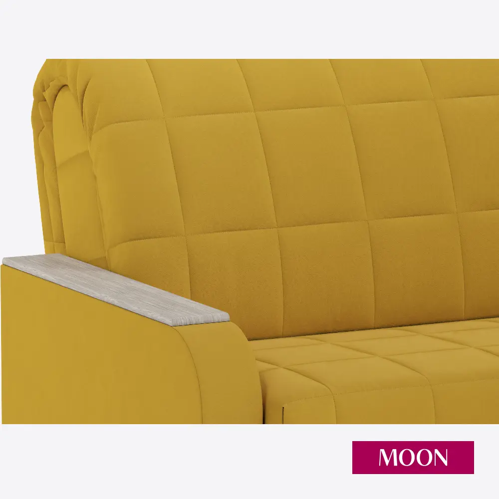 Фото 10 Диван раскладной Moon family 144 164x90x106 см велюр цвет желтый Фото 10 Диван раскладной Moon family 144 164x90x106 см велюр цвет желтый