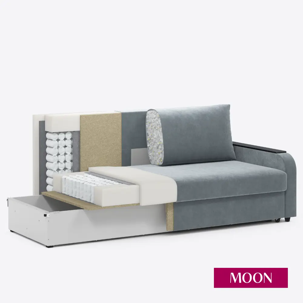 Фото 11 Диван раскладной Moon family 144 224x88x101 см велюр цвет бежевый Фото 11 Диван раскладной Moon family 144 224x88x101 см велюр цвет бежевый