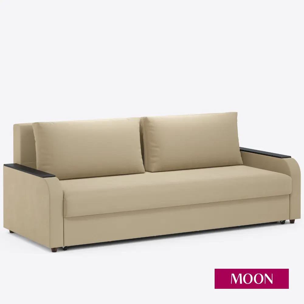 Фото 6 Диван раскладной Moon family 144 224x88x101 см велюр цвет бежевый