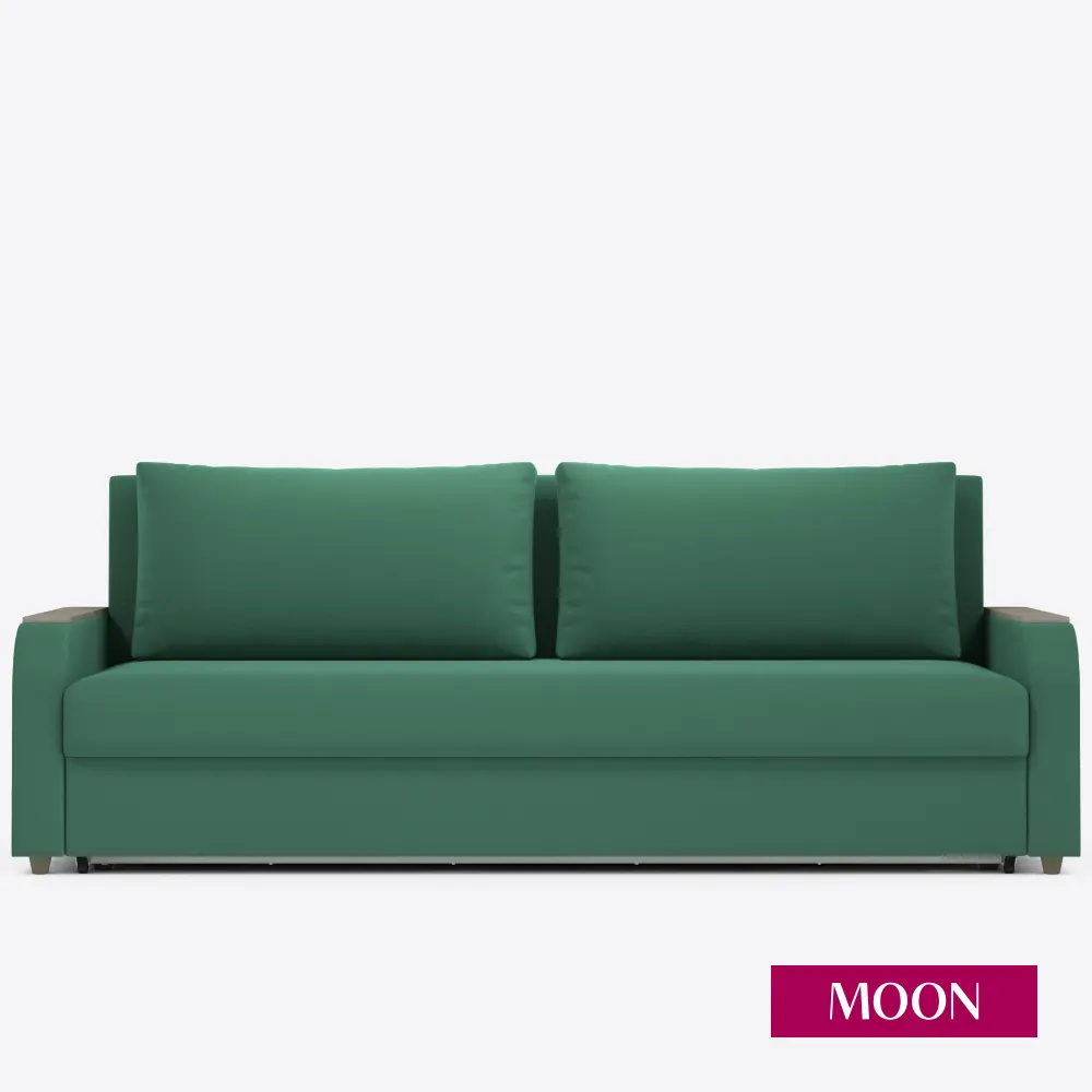 Фото 5 Диван раскладной Moon family 144 224x88x101 см велюр цвет зеленый Фото 5 Диван раскладной Moon family 144 224x88x101 см велюр цвет зеленый