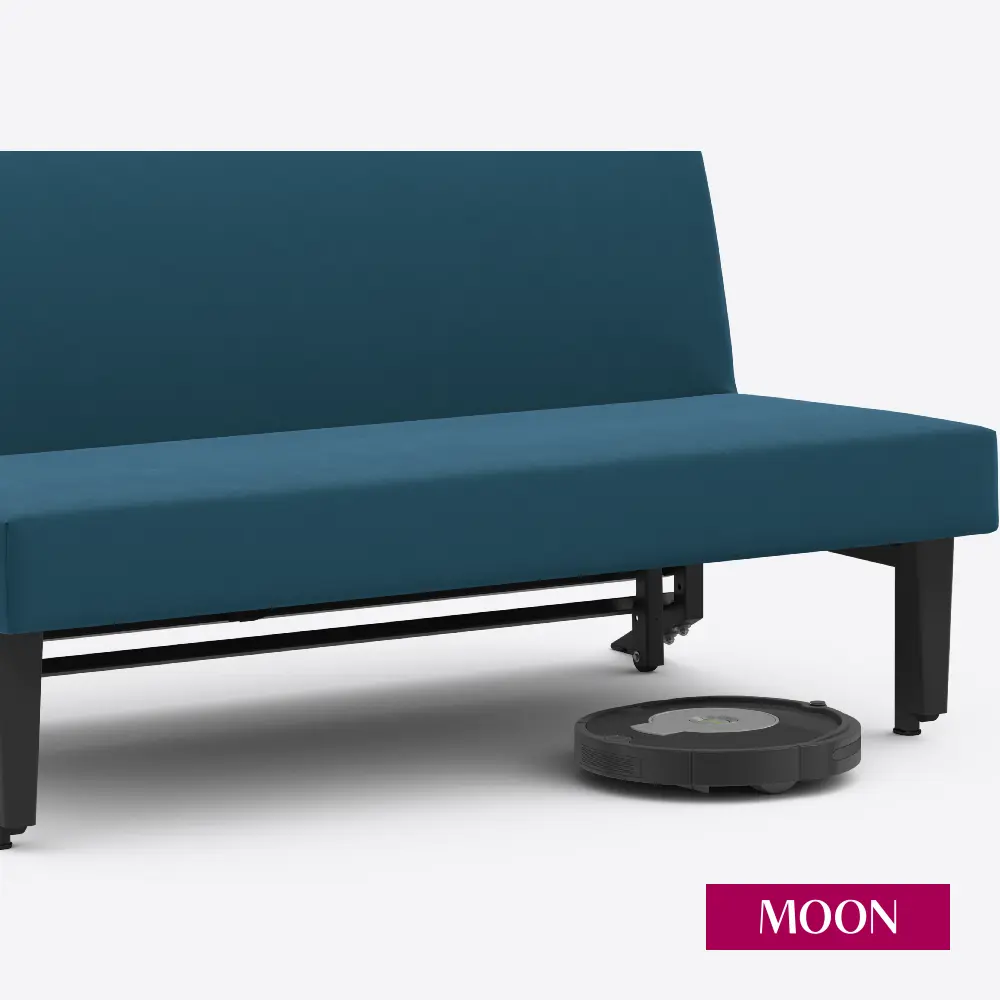 Фото 16 Диван раскладной Moon family 020 140x88x104 см велюр цвет синий