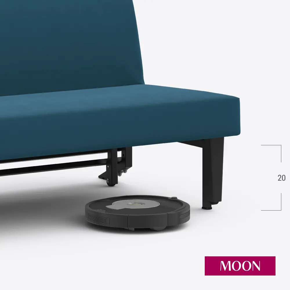 Фото 17 Диван раскладной Moon family 020 140x88x104 см велюр цвет синий