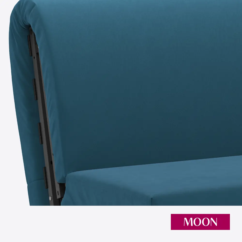 Фото 14 Диван раскладной Moon family 020 140x88x104 см велюр цвет синий