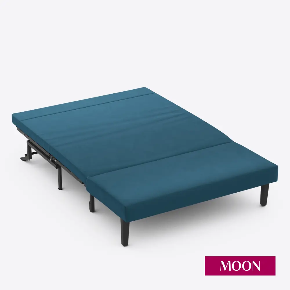 Фото 10 Диван раскладной Moon family 020 140x88x104 см велюр цвет синий