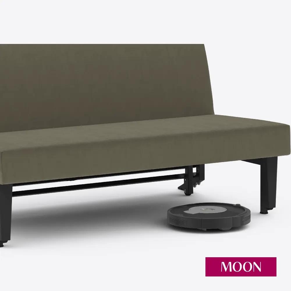 Фото 17 Диван раскладной Moon family 020 140x88x104 см велюр цвет светло-коричневый Фото 17 Диван раскладной Moon family 020 140x88x104 см велюр цвет светло-коричневый