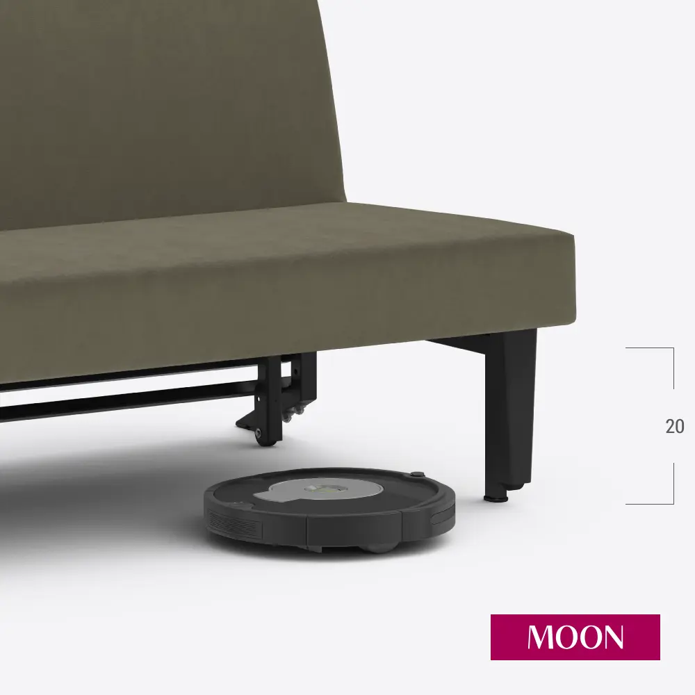 Фото 18 Диван раскладной Moon family 020 140x88x104 см велюр цвет светло-коричневый Фото 18 Диван раскладной Moon family 020 140x88x104 см велюр цвет светло-коричневый