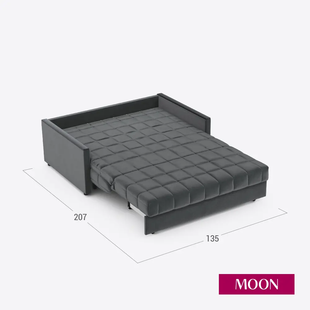 Фото 16 Диван раскладной Moon family 134 135x90x104 см велюр цвет серый Фото 16 Диван раскладной Moon family 134 135x90x104 см велюр цвет серый