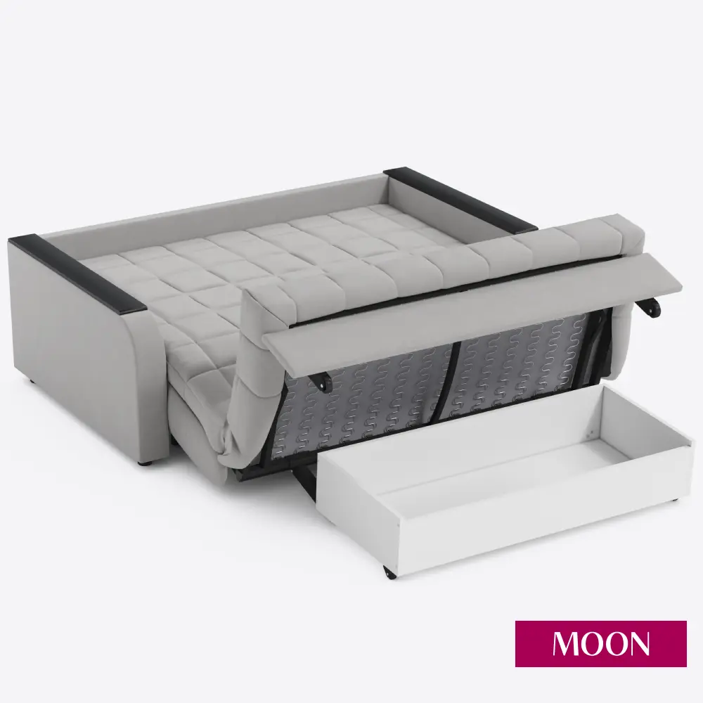 Фото 16 Диван раскладной Moon family 044 Z000095 163x90x104 см велюр цвет светло-серый Фото 16 Диван раскладной Moon family 044 Z000095 163x90x104 см велюр цвет светло-серый