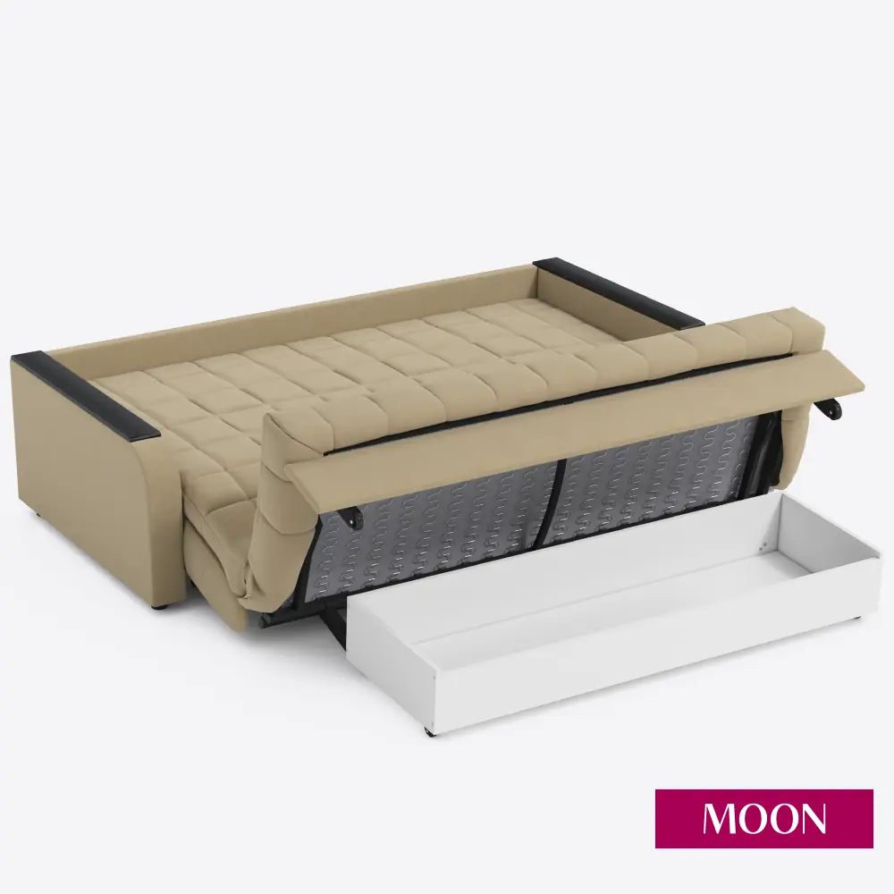 Фото 16 Диван раскладной Moon family 044 Z000098 203x90x104 см велюр цвет бежевый Фото 16 Диван раскладной Moon family 044 Z000098 203x90x104 см велюр цвет бежевый