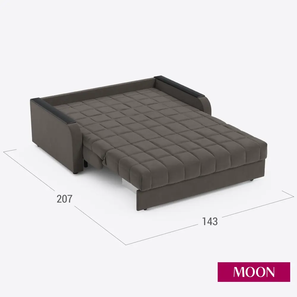 Фото 20 Диван раскладной Moon family 044 143x90x104 см велюр цвет коричневый Фото 20 Диван раскладной Moon family 044 143x90x104 см велюр цвет коричневый