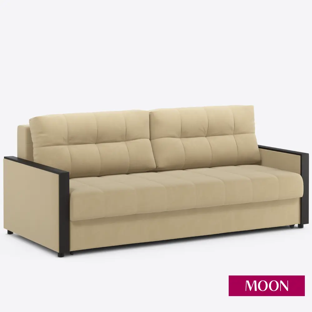 Фото 8 Диван раскладной Moon family 135 219x92x107 см велюр цвет бежевый