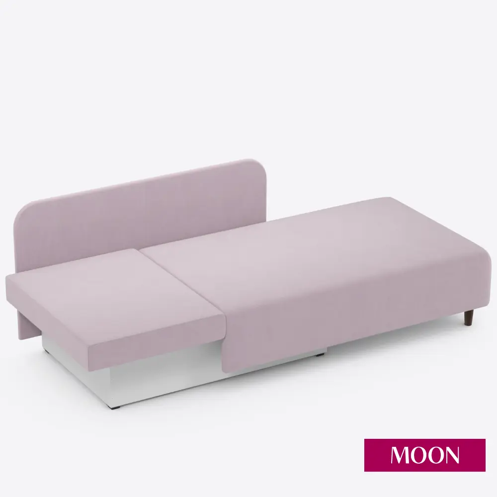 Фото 5 Диван раскладной Moon family 060 155x83x85 см велюр цвет розовый Фото 5 Диван раскладной Moon family 060 155x83x85 см велюр цвет розовый