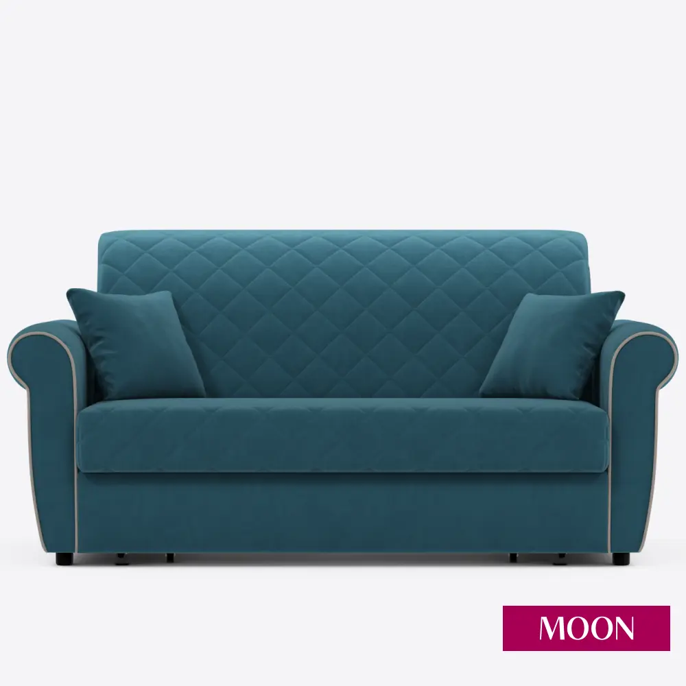 Фото 8 Диван раскладной Moon family 123 179x90x104 см велюр цвет бирюзовый Фото 8 Диван раскладной Moon family 123 179x90x104 см велюр цвет бирюзовый