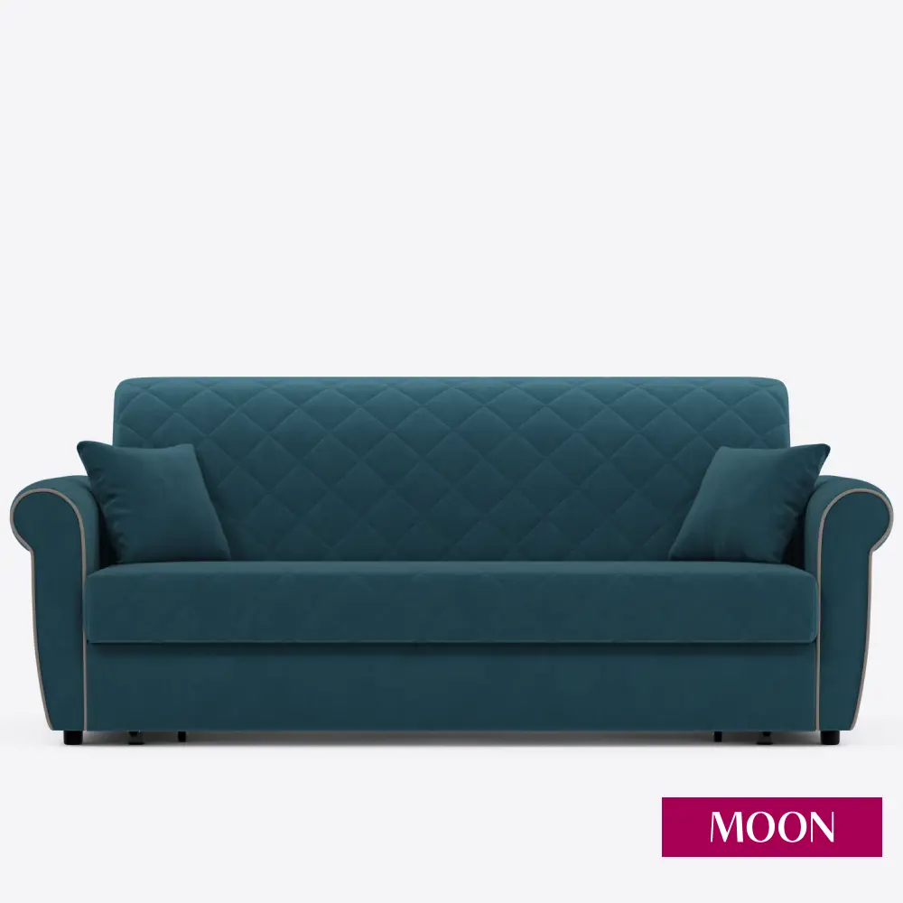 Фото 7 Диван раскладной Moon family 123 199x90x104 см велюр цвет бирюзовый Фото 7 Диван раскладной Moon family 123 199x90x104 см велюр цвет бирюзовый