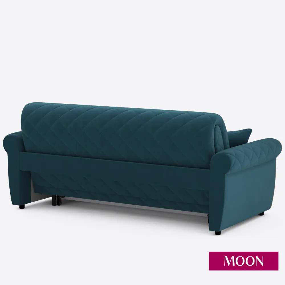 Фото 11 Диван раскладной Moon family 123 199x90x104 см велюр цвет бирюзовый Фото 11 Диван раскладной Moon family 123 199x90x104 см велюр цвет бирюзовый