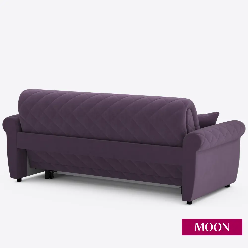Фото 11 Диван раскладной Moon family 123 219x90x104 см велюр цвет фиолетовый Фото 11 Диван раскладной Moon family 123 219x90x104 см велюр цвет фиолетовый