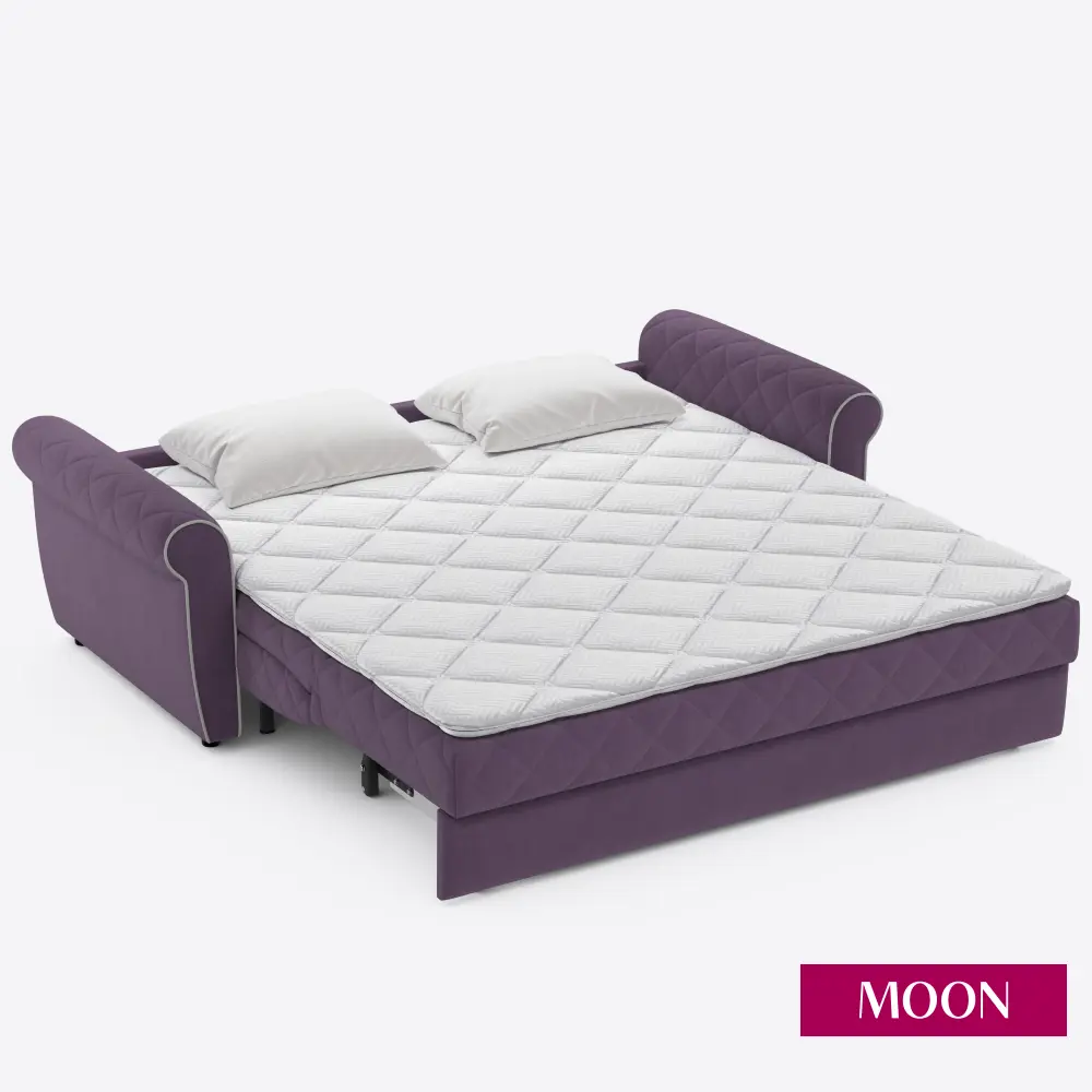 Фото 9 Диван раскладной Moon family 123 219x90x104 см велюр цвет фиолетовый Фото 9 Диван раскладной Moon family 123 219x90x104 см велюр цвет фиолетовый