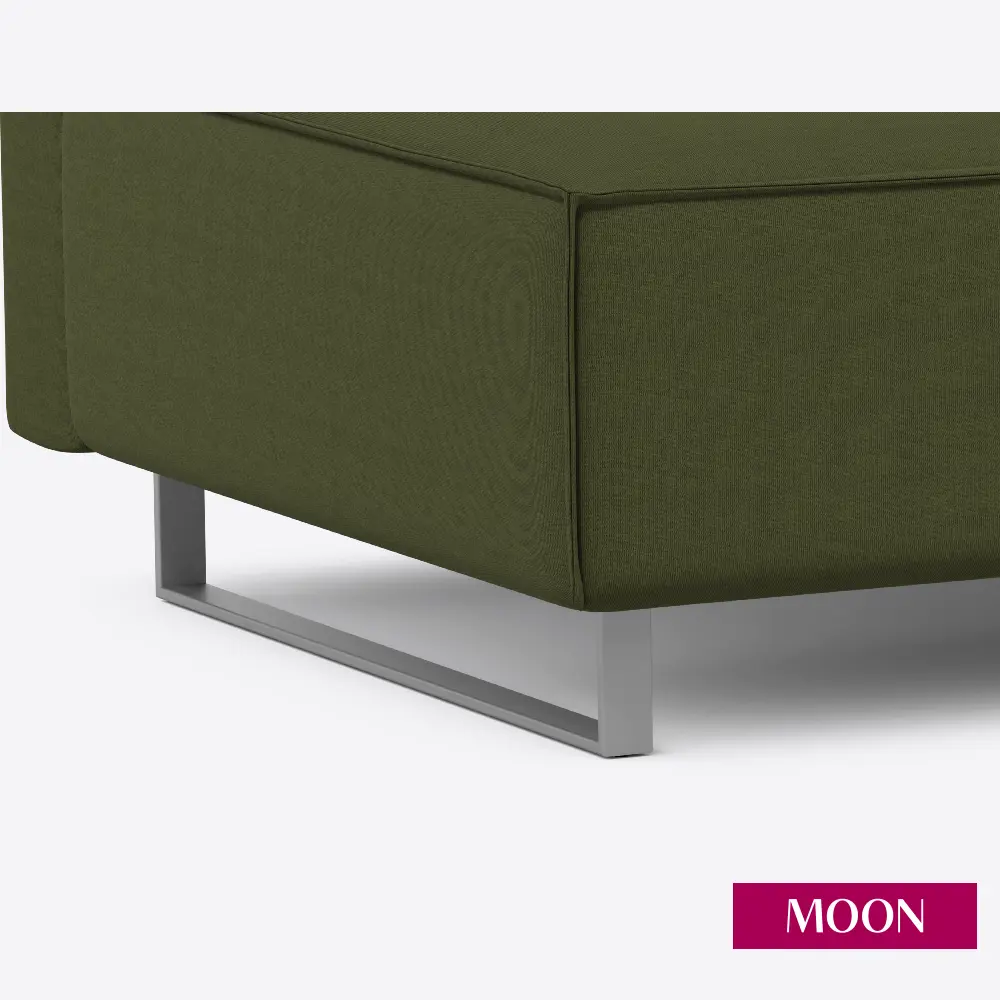 Фото 14 Диван раскладной Moon family 005 206x91x114 см велюр цвет бутылочный