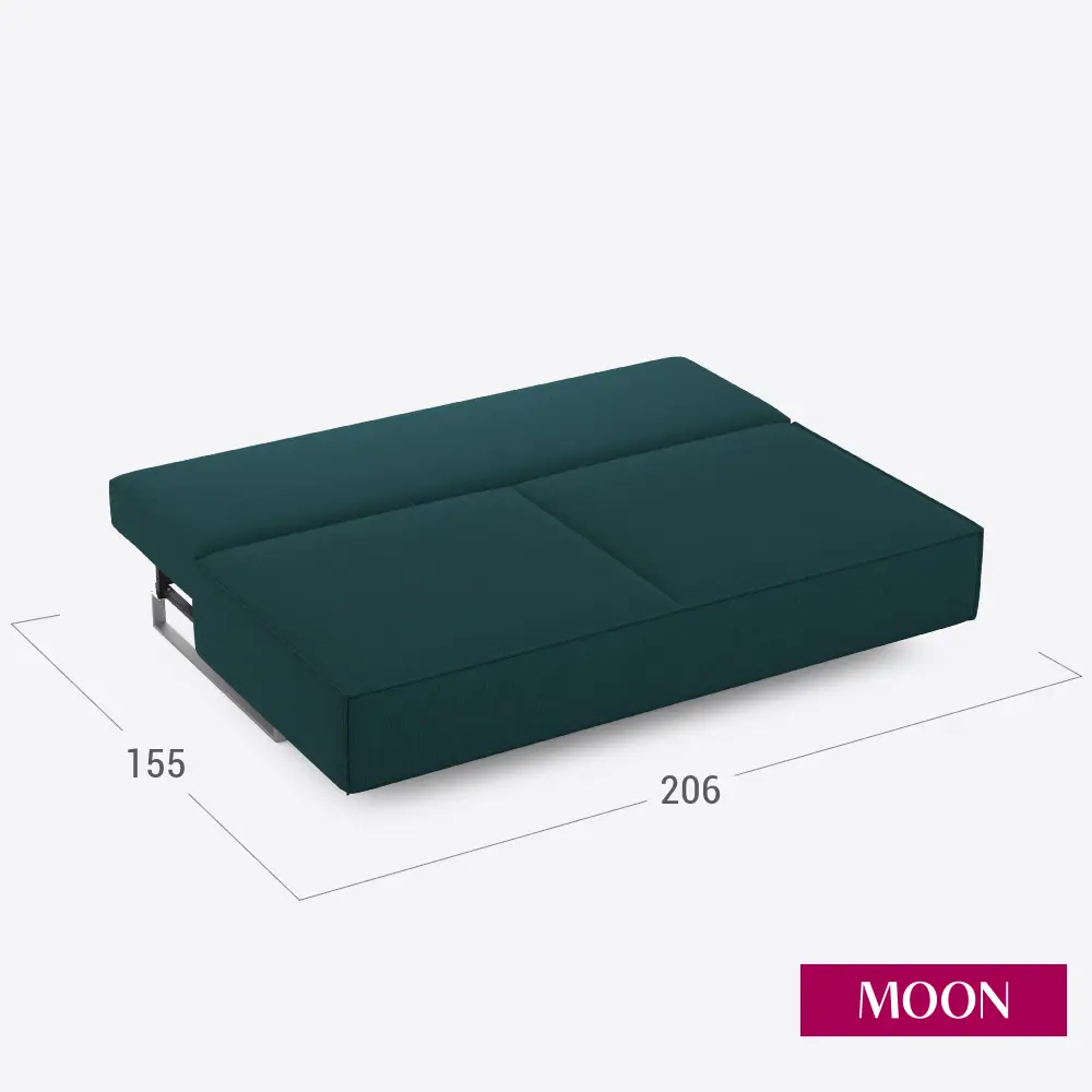 Фото 3 Диван раскладной Moon family 005 206x91x114 см велюр цвет петроль Фото 3 Диван раскладной Moon family 005 206x91x114 см велюр цвет петроль