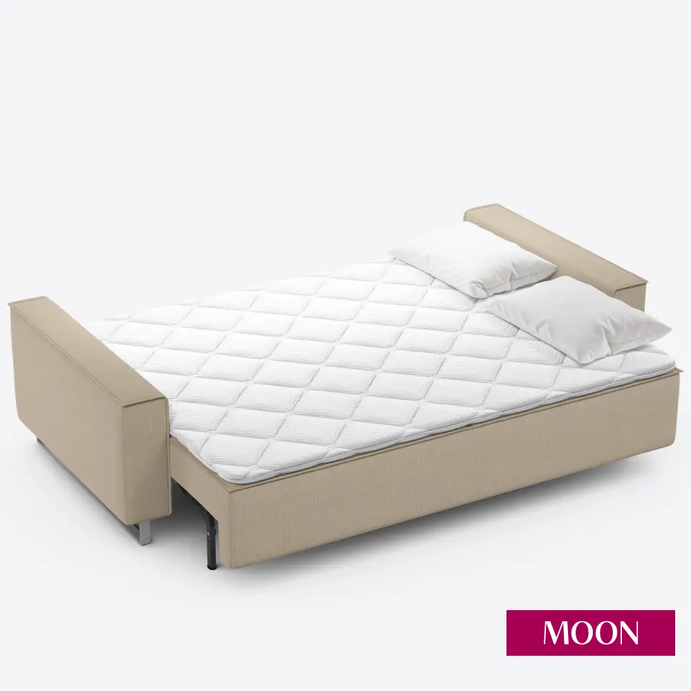 Фото 10 Диван раскладной Moon family 005 240x91x114 см велюр цвет латте