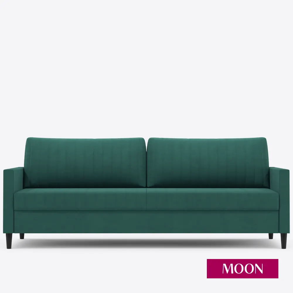 Фото 5 Диван раскладной Moon family 143 219x83x95 см велюр цвет зеленый