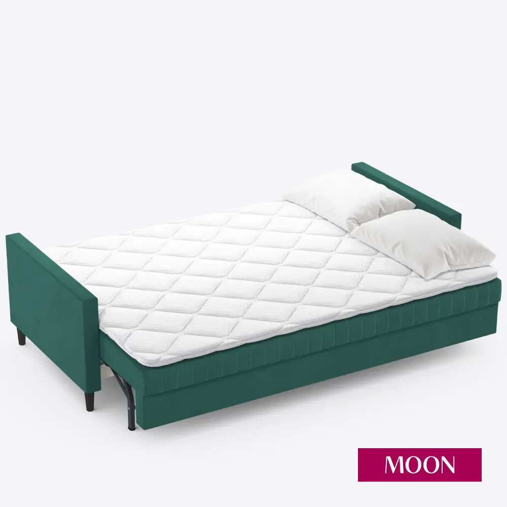 Фото 7 Диван раскладной Moon family 143 219x83x95 см велюр цвет зеленый