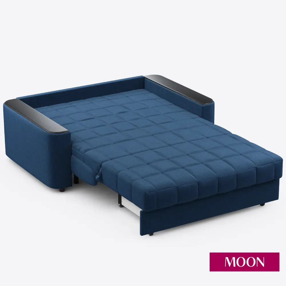 Фото 9 Диван раскладной Moon family 018 153x90x104 см велюр цвет сапфировый Фото 9 Диван раскладной Moon family 018 153x90x104 см велюр цвет сапфировый