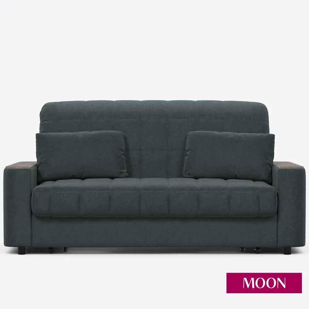 Фото 8 Диван раскладной Moon family 018 153x90x104 см велюр цвет графит