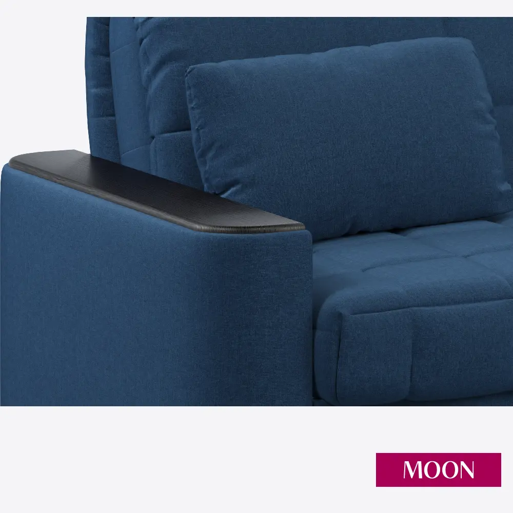 Фото 13 Диван раскладной Moon family 018 173x90x104 см велюр цвет сапфировый