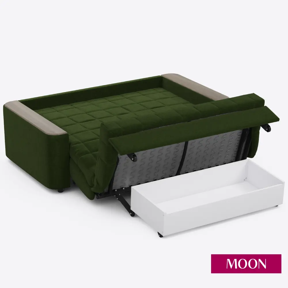 Фото 11 Диван раскладной Moon family 018 173x90x104 см велюр цвет бутылочный