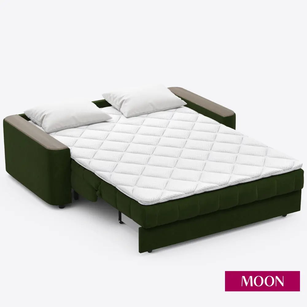 Фото 10 Диван раскладной Moon family 018 173x90x104 см велюр цвет бутылочный