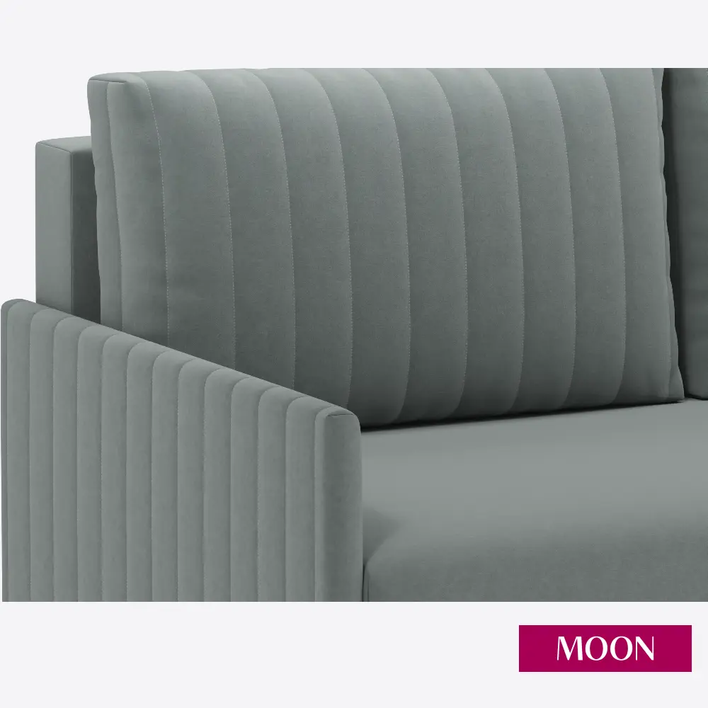 Фото 13 Диван раскладной Moon family 191 151x88x101 см велюр цвет серый Фото 13 Диван раскладной Moon family 191 151x88x101 см велюр цвет серый