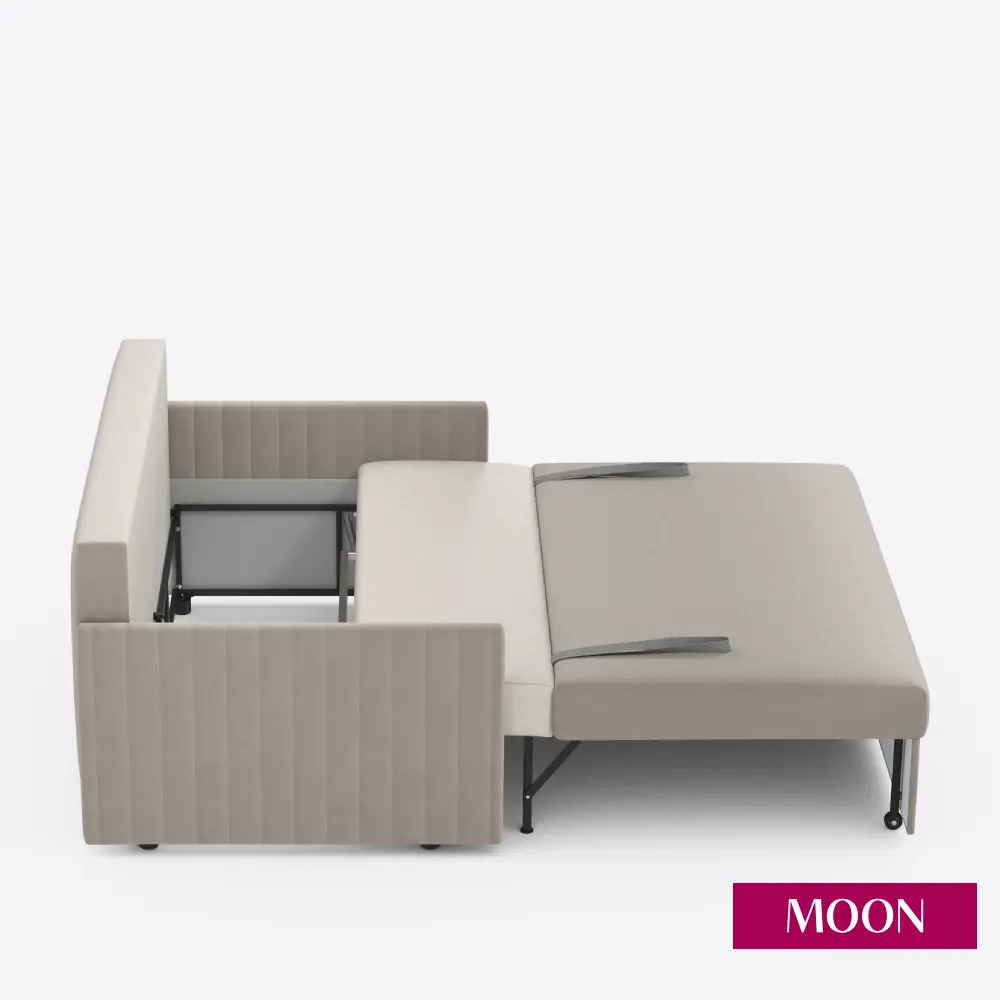 Фото 11 Диван раскладной Moon family 191 151x88x101 см велюр цвет бежевый