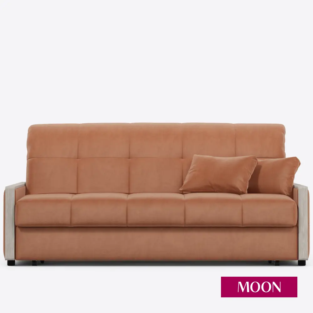 Фото 12 Диван раскладной Moon family 125 179x90x104 см велюр цвет оранжевый Фото 12 Диван раскладной Moon family 125 179x90x104 см велюр цвет оранжевый