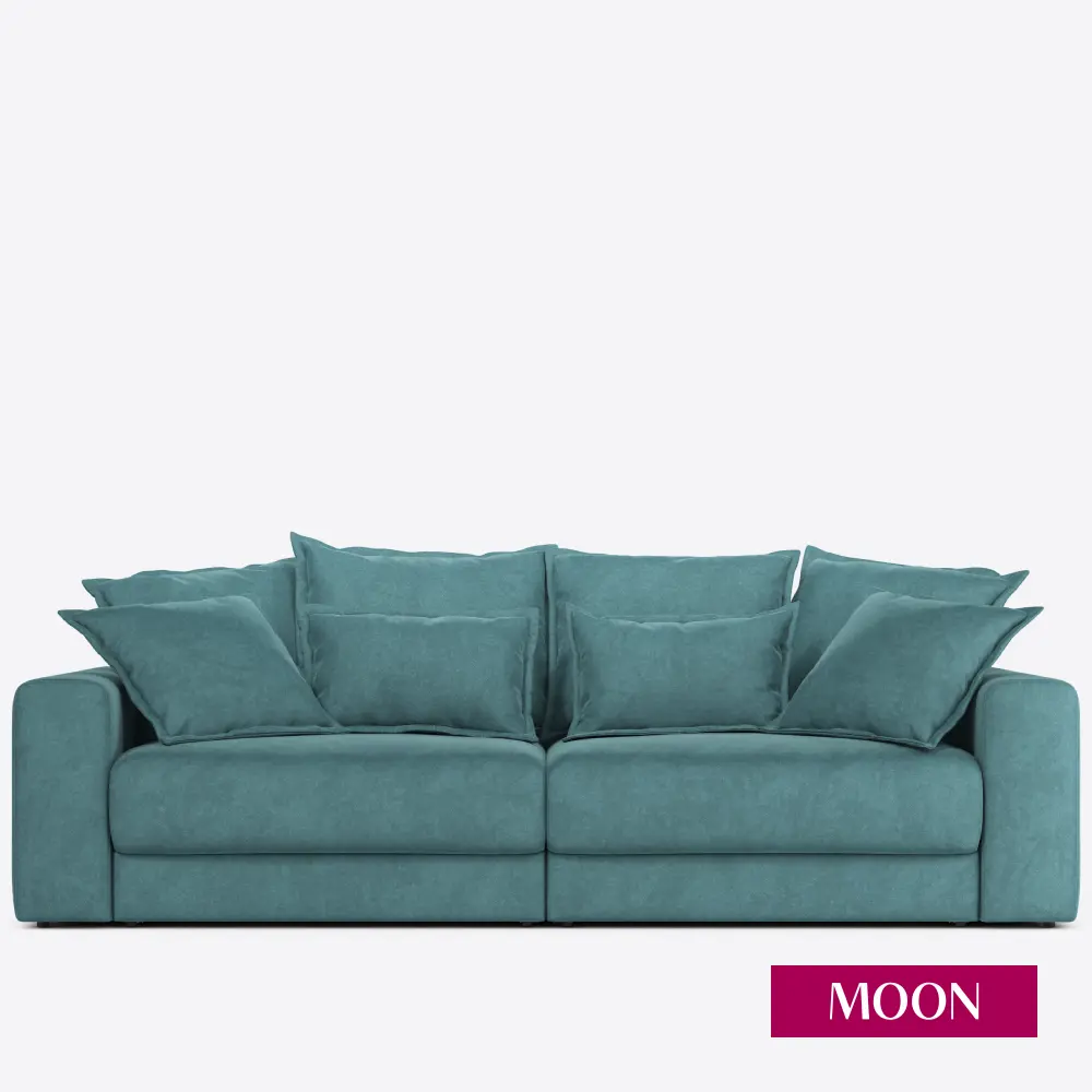 Фото 6 Диван раскладной Moon family 007 246x85x121 см велюр цвет бирюзовый