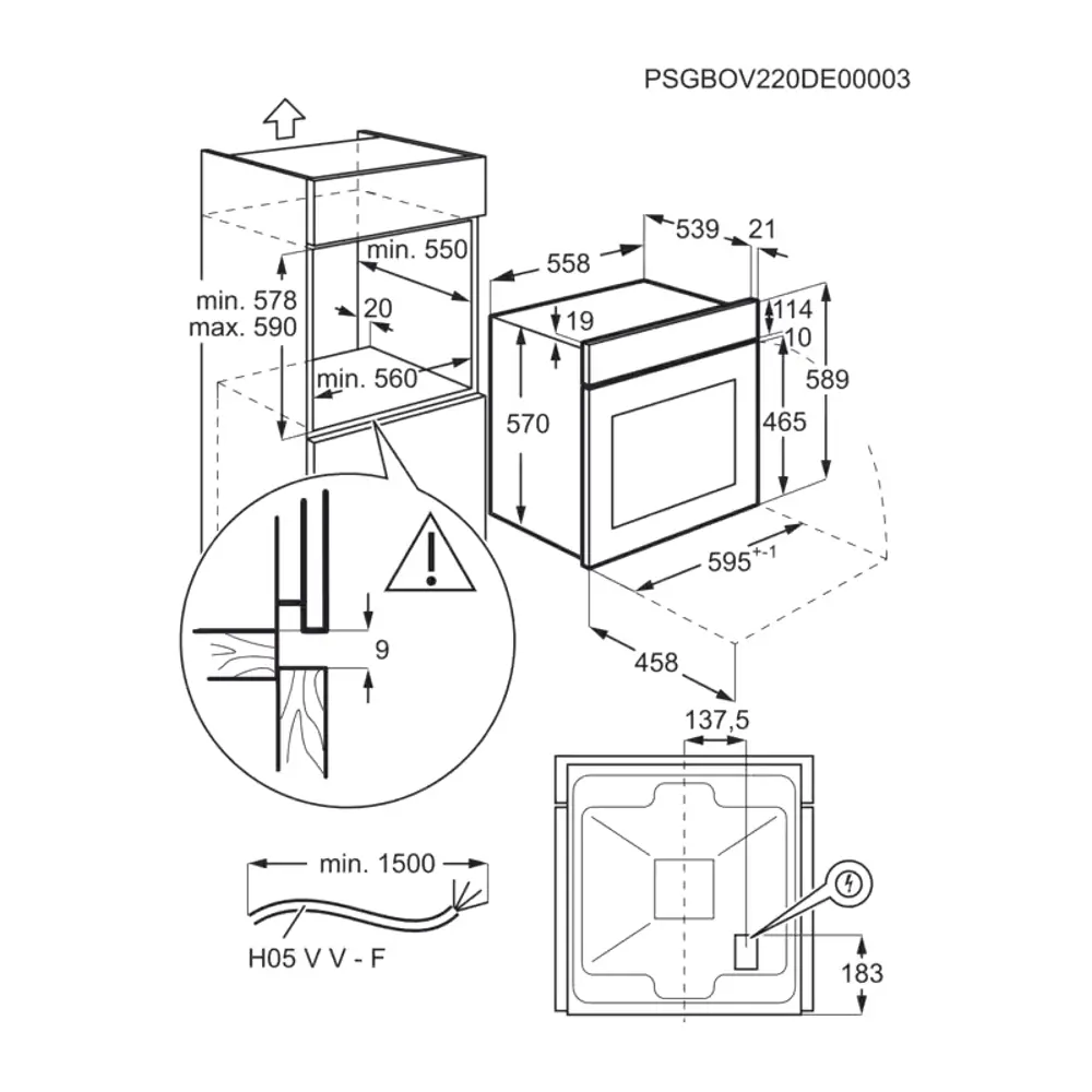 Фото 6 Встраиваемый духовой шкаф ELECTROLUX EOF5H50BZ Фото 6 Встраиваемый духовой шкаф ELECTROLUX EOF5H50BZ