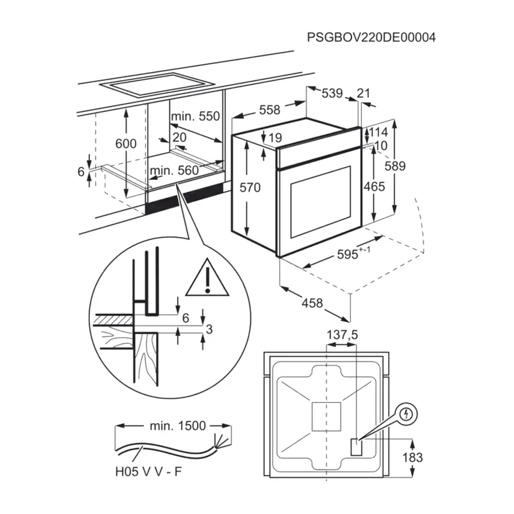 Фото 7 Встраиваемый духовой шкаф ELECTROLUX EOF5H50BZ Фото 7 Встраиваемый духовой шкаф ELECTROLUX EOF5H50BZ