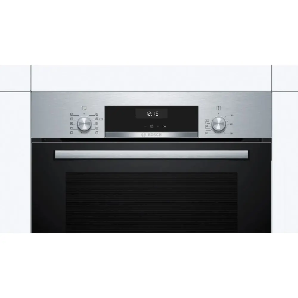 Фото 2 Электрический встраиваемый духовой шкаф Bosch HI3B30 59.4x59.5x56.7 см цвет нержавеющая сталь Фото 2 Электрический встраиваемый духовой шкаф Bosch HI3B30 59.4x59.5x56.7 см цвет нержавеющая сталь