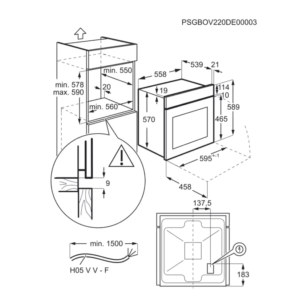 Фото 7 Встраиваемый духовой шкаф ELECTROLUX EOF5H50BX Фото 7 Встраиваемый духовой шкаф ELECTROLUX EOF5H50BX