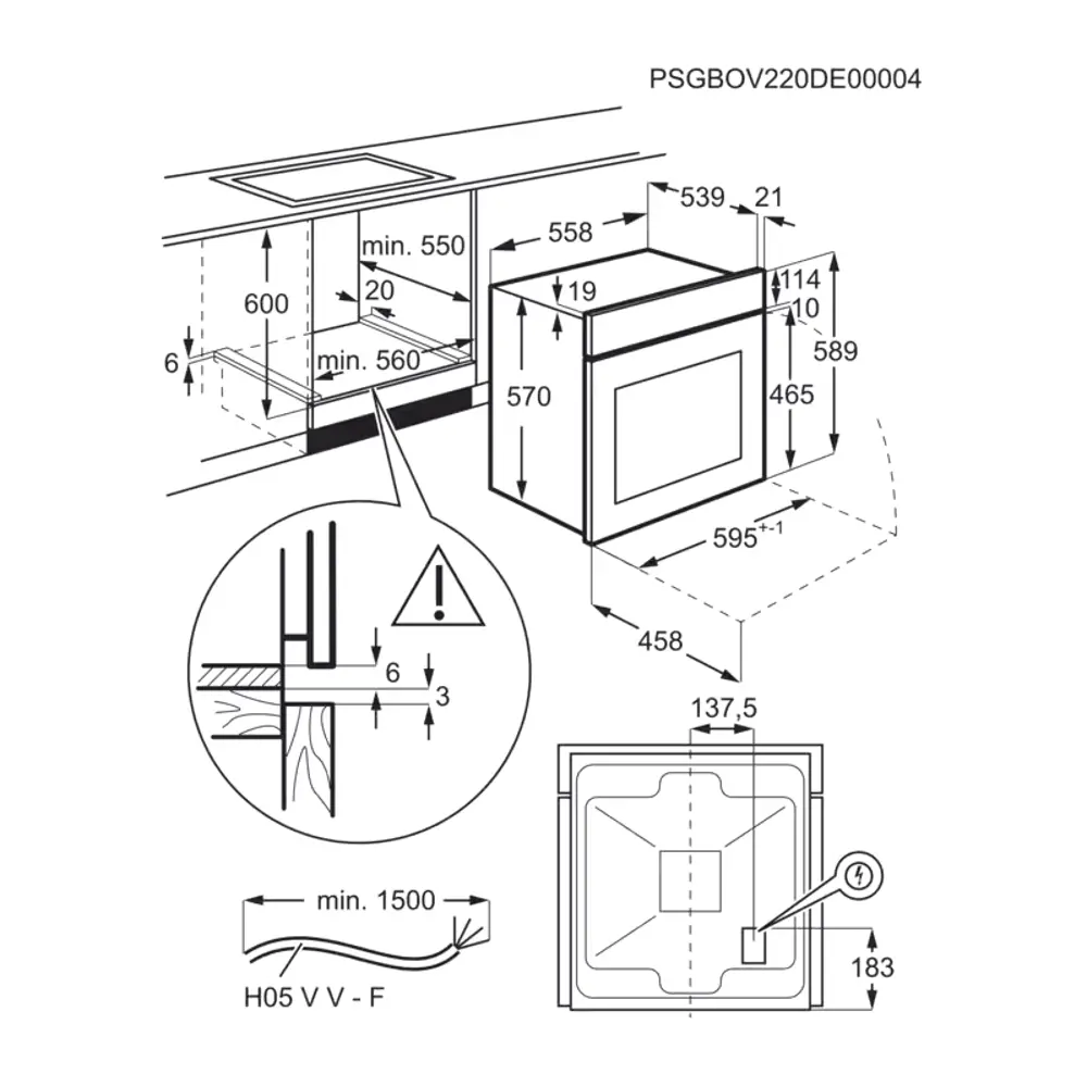 Фото 8 Встраиваемый духовой шкаф ELECTROLUX EOF5H50BX Фото 8 Встраиваемый духовой шкаф ELECTROLUX EOF5H50BX