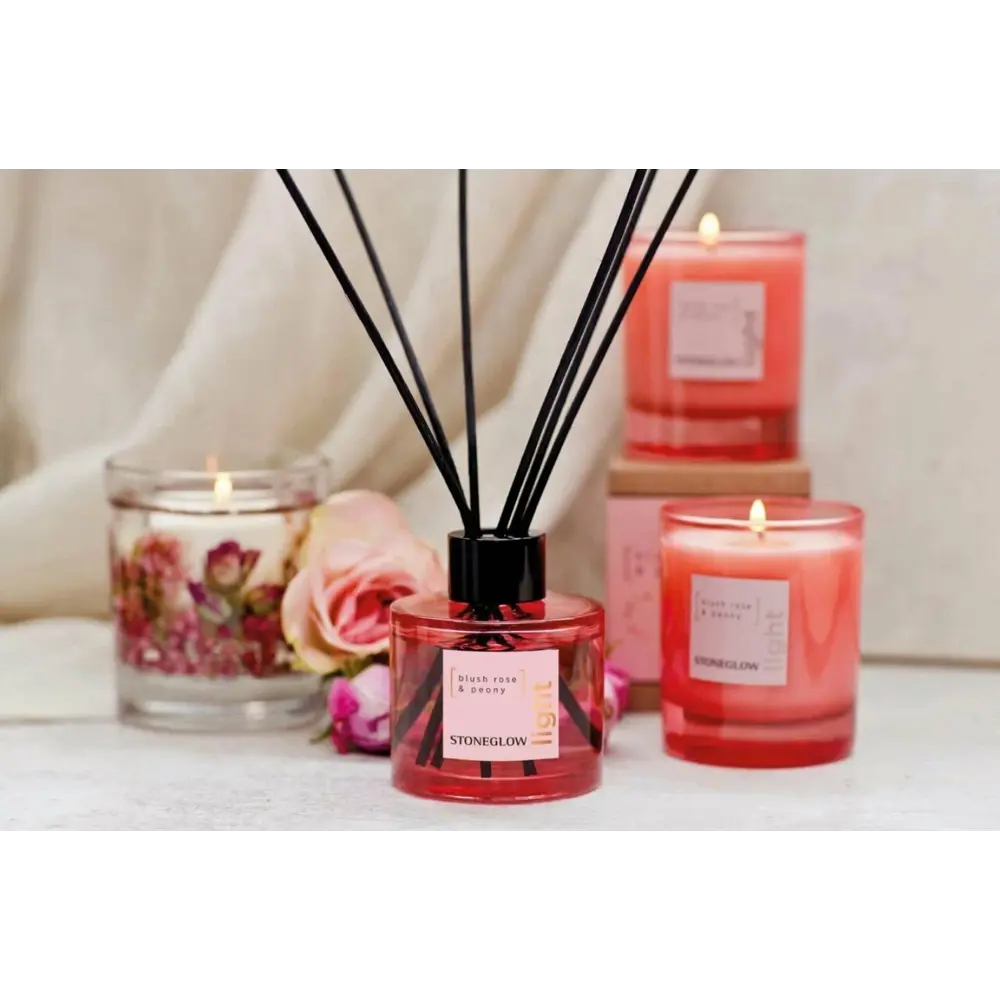 Фото 2 Аромадиффузор Stoneglow 100 мл Роза, Пион Фото 2 Аромадиффузор Stoneglow 100 мл Роза, Пион