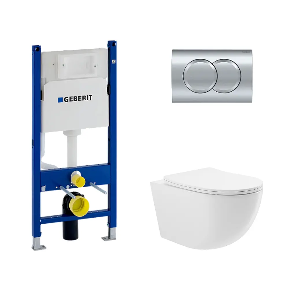 Фото Комплект инсталляции Geberit Duofix 112 см с клавишей Delta01 хром 458.149.21.1 и унитаз 48x36 ADT Pro Vortex Торнадо микролифт белый Фото Комплект инсталляции Geberit Duofix 112 см с клавишей Delta01 хром 458.149.21.1 и унитаз 48x36 ADT Pro Vortex Торнадо микролифт белый